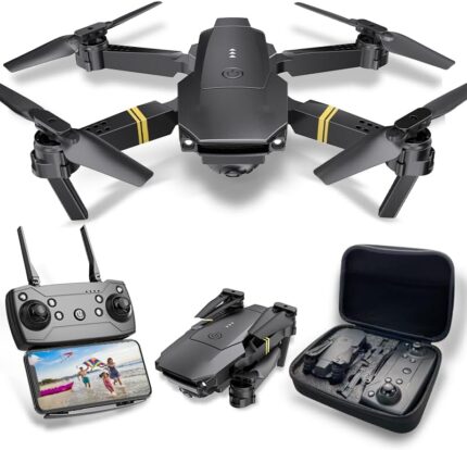 E58 Drones Camera for Adults/Kids/Beginners, Foldable 4K Drone with 1080P HD Camera RC Quadcopter, WiFi FPV Live Video, Altitude Hold, One Key Take Off/Landing, 3D Flip. Gifts for Girls/Boys