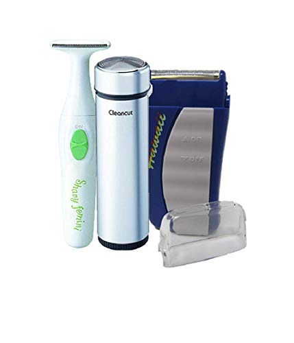 ES412 Cleancut Personal Electric Foil Shaver, PS335 Body Trimmer, Hawaii Pocket Travel Shaver, Cleancut Value Combo