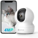 EZVIZ 4MP Indoor Security Camera, WiFi, 360° Coverage, Night Vision, Auto Motion Tracking, Pet Baby Monitor, Two Way Talk, Compatible with Alexa (CP1 4MP)