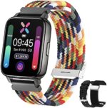 Eastcoo Smart Watch, 1.69' HD Full Touch Screen Fitness Smart Watch Tracker for Android/IOS Phones,Men Women Sport Tracker Heart Rate Monitor Message for Samsung iPhone Gift