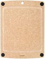 Epicurean All-In-One Cutting Board with Non-Slip Feet and Juice Groove, 14.5" × 11.25", Natural/Black