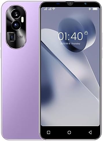 F2FTlk Reno9 Cheap Smartphone， 5.0'' Android 9.0, 16GB ROM(Extendable to 128GB,Dual SIM Dual Camera, WiFi,Bluetooth,GPS Basic Mobile Phones (Reno10-Purple)
