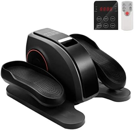 FYC Under Desk Elliptical Machine, Under Desk Bike Pedal Exerciser, Compact Mini Electric Elliptical Training Machine with Remote Control for Home Office Workout