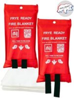 Fire Blankets to Smother a Kitchen Fire - Interactive Fire Blanket for Home and Kitchen – (2-Pack) Emergency Blankets Prepared Fire Extinguishers for The House Hero Fire Blanket for Home and Kitchen