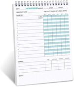 Fitness Journal Workout Planner Notepad For Women & Men Weight Loss,Daily Gym,Exercise Goals,Bodybuilding Progress,Wellness Tracker,6.7 X 9.4 inches, 60 sheets