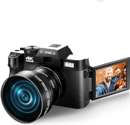 G-Anica Digital Cameras for Photography,4K & 48MP Vlogging Camera for YouTube
