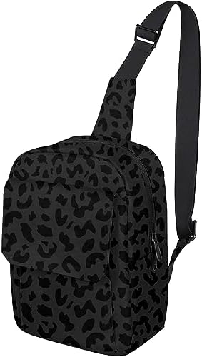 GABraden Cute Small Camera Bag with Photographer Camera Sling Bag Waterproof Dslr Camera Case Compatible with Nikon Sony Lightweigth for Women or Men（Black Leopard Cheetah Print）