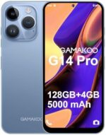 GAMAKOO G14 Pro Android Cell Phone 6.7” Dual SIM 128GB+4GB 5000mAh Battery Octa Core 16MP+8MP Camera US Version 4G Unlocked Smartphone (Blue)