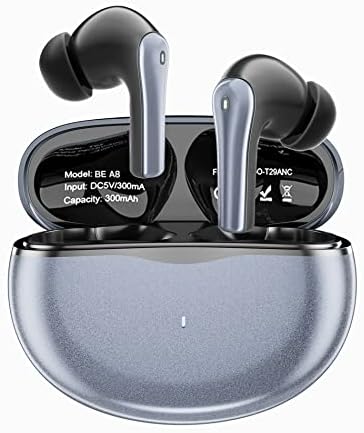 GEEKTOP Wireless Earbuds, 60H Playtime Bluetooth Headphones Built in Noise Cancellation Mic with Charging Case, Stereo Sound in-Ear Ear Buds for iPhone/Android and Pods