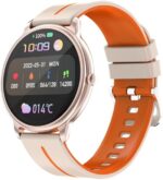 HYSTORM Health Smart Watches for Women, 1.43" AMOLED Always-on Display Fitness Watch Tracker with 7 Health Apps, Answer Make Call, Two-Tone Strap Android iOS Waterproof Smartwatch for Women