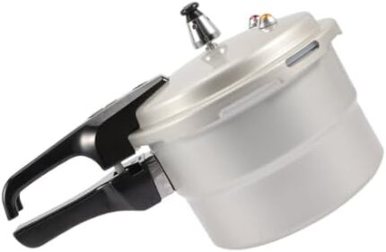 Happyyami Pressure Cooker Kitchen Pressure Pot Home Pressure Pot Pressure Pot for Cooking Induction Cooker Pot Kitchen Accessories Tall Pot Stove Aluminum Alloy Plastic