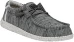 Hey Dude Men's Wally Stretch | Men's Loafers | Men's Slip On Shoes | Comfortable & Light-Weight