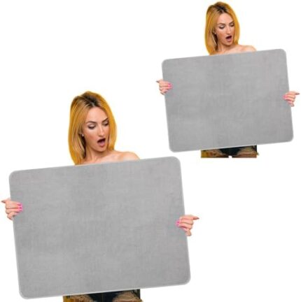 Hushee 2 Pack Extra Large Dish Drying Mat 30 x 24 XL Microfiber Absorbent Dish Drying Pad Large Size Dishes Drainer Mats for Countertop, Sink, Refrigerator or Dryer