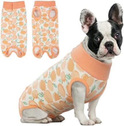 IKIPUKO Dog Recovery Suit Female Male, Recovery Suit for Dogs Cats Dog Pants to Prevent Licking Dog Body Suits After Surgery Dog Cone Alternative Wound Care Wear for Pets,XL