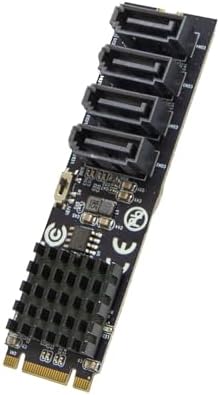 IO CREST 4 Port RAID SATA III 6Gbp/s to M.2 B+M Key Adapter PCI-e 3.0 x2 bandwith SY-ADA40172