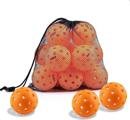 IUZIT Pickleball Balls Outdoor| Tournament and Competition Pickleball Balls| 12 Pack of Orange Pickleballs | USAPA Pickleball Approved