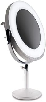 Ilios Lighting Beauty Ring Light - All-in-One Makeup Mirror & Ring Light co Created with Makeup by Mario / Mario Dedivanovic Ideal for Makeup Artists, Content Creators & Beauty Lovers