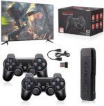 Jogujos Retro Video Game Console,Retro Play Game Stick,Nostalgia Stick Game,Plug and Play Video Game Stick Built in 40000+ Games,Consoles with Dual 2.4G Wireless Controllers. (GD10-128GB)