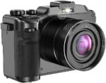 KOMERY Digital Camera,4K 48MP,Flash Mic Speakers 18X Zoom AF MF Anti-Shake Dual Camera Filters WiFi,Travel Portable Vlog YouTube Cameras for Photography with 2 Batteries 32GB TF Card 2 Charger Lanyard
