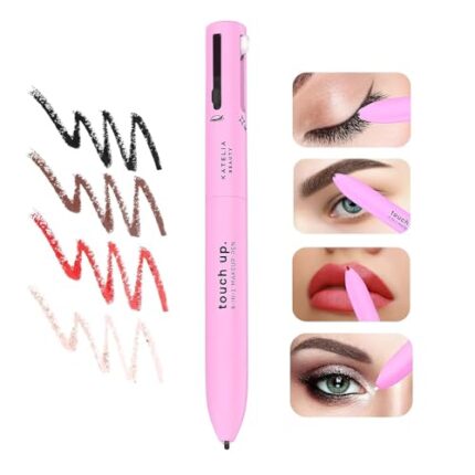 Katelia Beauty Touch Up 4-in-1 Makeup Pen (Eye Liner, Brow Liner, Lip Liner, & Highlighter) All-in-One, Multi-Functional Portable Beauty Product, On The Go Travel Makeup Pencil (Makeup Pen A)