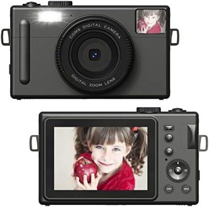 Kids Digital Camera, FHD 1080P 24MP Compact Camera, 1500mah Rechargeable Camera 3.0 inch Screen Photography Camera, Portable Camera for Children, Beginners, Boys & Girls