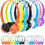 Kids Headphones 24 Pack Bulk for School Classroom Students, Ladont Class Set Headsets Perfect for Children Toddler Teen Boys Girls and Adult (8 Mixed Colors)
