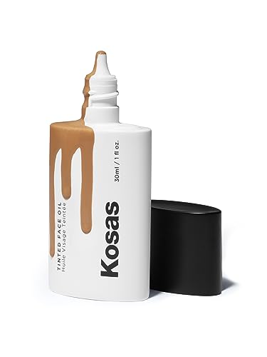 Kosas Tinted Face Oil | Nourishing, Light-Coverage Tinted Foundation, (Tone 07)