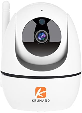 Krumano Indoor Security Camera, 5MP Super HD 5Ghz WiFi Camera for Home Security, Pan/Tilt Wireless Pet Dog Baby Camera with Phone APP, 2-Way Audio, Sound/Motion Alerts, Compatible with Alexa & Google