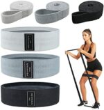 LAKXSF 6 Pcs Fabric Booty Bands & Long Resistance Bands for Workout Butt and Legs Pull Up Exercise Elastic Stretch Bands Home Gym Fitness Equipment