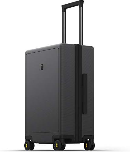 LEVEL8 Rolling Carry on Luggage Airline Approved, Carry on Suitcases with Wheels, Lightweight PC Hardside Luminous Textured Luggage for Men Women, TSA Approved, 20-Inch Carry-On, Dark Grey