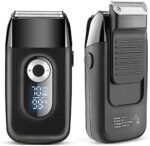LOBINH Electric Razor for Men, 100% Washable Foil Shaver, Rechargeable Waterproof Electric Shaver Wet & Dry Shaving with Pop-up Trimmer, 120 mins Runtime, Floating Head, LCD Indicator