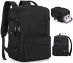 Large Travel Laptop Backpack, Expandable 45L Carry On Backpack Water Resistant Airline Approved Business Work Computer Bag Gifts for Men & Women Fits 17 Inch Notebook