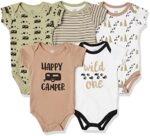 Luvable Friends Baby Girls' Cotton Bodysuits