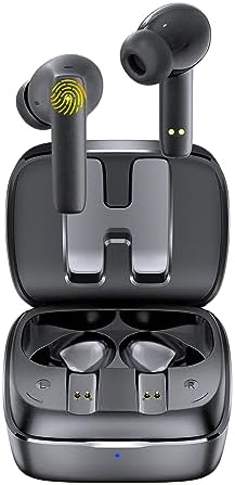 MANKIW Ear Buds Wireless Bluetooth Earbuds, True Wireless Earbuds for iPhone/Android/Samsung/iOS,in-Ear Headphones with Microphone,Bluetooth 5.3 HiFi Earphone Charging Case 80H IPX6 Waterproof