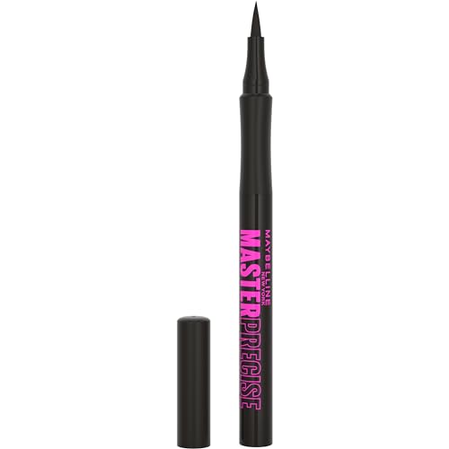 MAYBELLINE Eyestudio Master Precise All Day Waterproof Liquid Eyeliner Makeup, MAYBELLINE Eyestudio Master Precise All Day Waterproof Liquid Eyeliner Makeup, Black, 1 Count (Packaging May Vary)