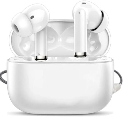 MGGZXR Wireless Earbuds Pro 2 Bluetooth 5.3 Headphones in Ear Buds Built in Noise Cancelling Mic with Charging Case,40Hrs Playtime IPX7 Waterproof,Bluetooth Earphones Stereo Sound for Androi (A5)