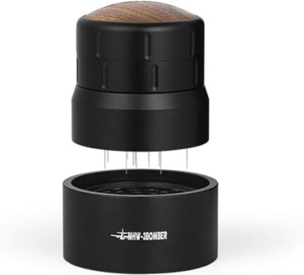 MHW-3BOMBER Coffee Distributor 58mm Espresso Coffee Stirrer 2.0 Espresso Machine Accessories Professional WDT Distribution Tool Black T6021B