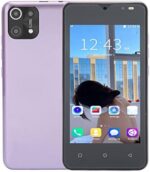 MI11 Unlocked Cell Phone, 4.66 inch FHD HD Unlocked Android 10 Smartphone, Dual SIM 3G Mobile Phone, 1GB RAM 8GB ROM 128G Expansion, Face Unlock, 2500mAh Battery(Purple)