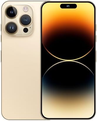 MMY I14 Pro Max 6+256GB Smartphone Unlocked Cell Phone,6.82" HD Screen Unlocked Phones,Battery 6800mAh Android 13.0 with 128GB Memory Card,Face ID,Fingerprint Lock,Dual SIM,GPS (Gold)
