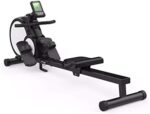 Magnetic Resistance Rowing Machine 8 Tension Adjustment Silent Cardio Training with LCD Display Home Gym Workout 330lbs Max Capacity