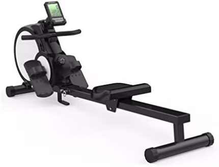 Magnetic Resistance Rowing Machine 8 Tension Adjustment Silent Cardio Training with LCD Display Home Gym Workout 330lbs Max Capacity