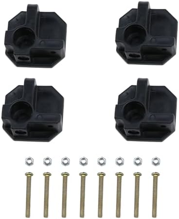 Meuey Lyot Camping Chair Replacement Feet Screws Included Black Plastic Replacement Feet for Folding Chairs Outdoors Foldable Rocking Chairs Bag Chairs 4PCS