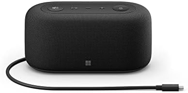 Microsoft Audio Dock - Teams Certified, USB-C dock, HDMI 2.0, USB-A, USB-C x 2 ports, pass-through charging, audio speaker phone, works with Teams, Zoom, and Google Meet apps