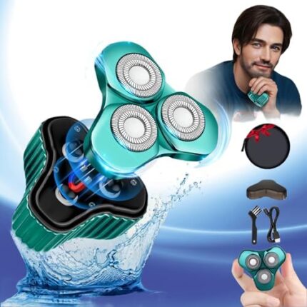 Mini Electric Razor for Men, 2023 Upgrade Mini Shaver, Pocket Size Portable Electric Shaver, USB Rechargeable, Waterproof, Easy to Use One-Button, Suitable for Home, Car, Travel, Gift for Men