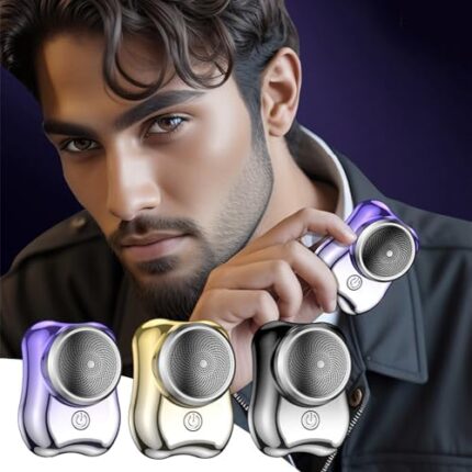 Mini Electric Shaver, Mini Razor USB Powered, Portable Dry and Wet Mini Shavers for Men 1PC