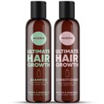 Moerie Volumizing Shampoo and Conditioner for Hair Loss - Thickening Products with Ingredients of Natural Origin - Over 100 Active Ingredients for Thick, Long, Luscious Hair, 2 X 8.45 Fl Oz