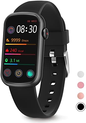 MorePro Fitness Tracker with Heart Rate Monitor, Blood Pressure Watch for Women, Waterproof Fitness Watch with Blood Oxygen Sleep Tracking, Activity Step Tracker Calorie Counter for Android iOS