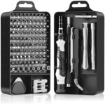 NECAMOCU Precision Screwdriver Set, Professional Grade 115 in 1 Magnetic Repair Tool Kit for Electronics, Computer, iPhone, Laptop, Game Console, Watch, Eyeglasses, Modding, and DIY Projects