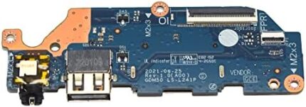 NODRLIN New 0C6CMN for Dell Inspiron 3510 3511 3520 GDM50 LS-L241P USB Card Reader Audio IO Board