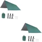 NOLITOY 2 Sets Canopy Picnic Blanket Outdoor Teepee Picnic Tent Sun Tent Beach Shade Hiking Tent Shelter Tents for Outdoors Backpacker Tents Outdoor Shade Camping Oxford Cloth Travel